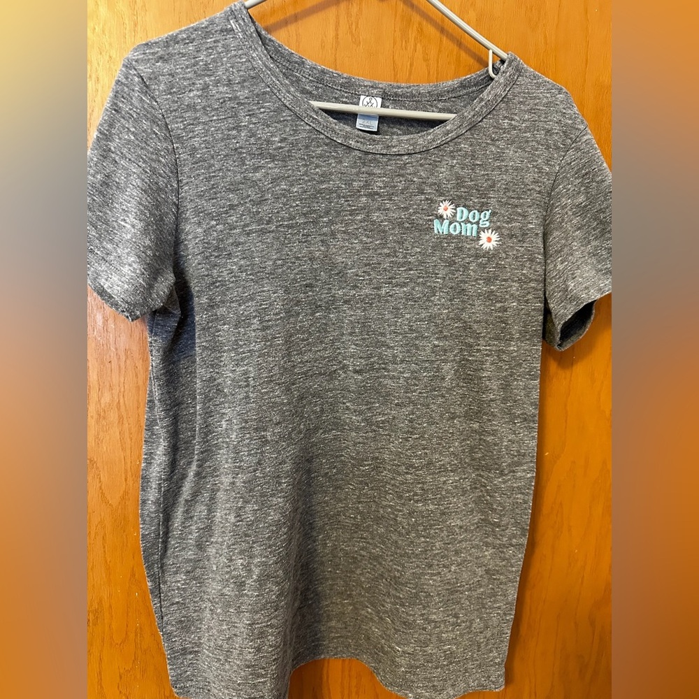 Small Business Embroidered “Dog Mom” Shirt